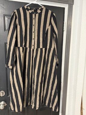 Lively ghosts linen gothic dress